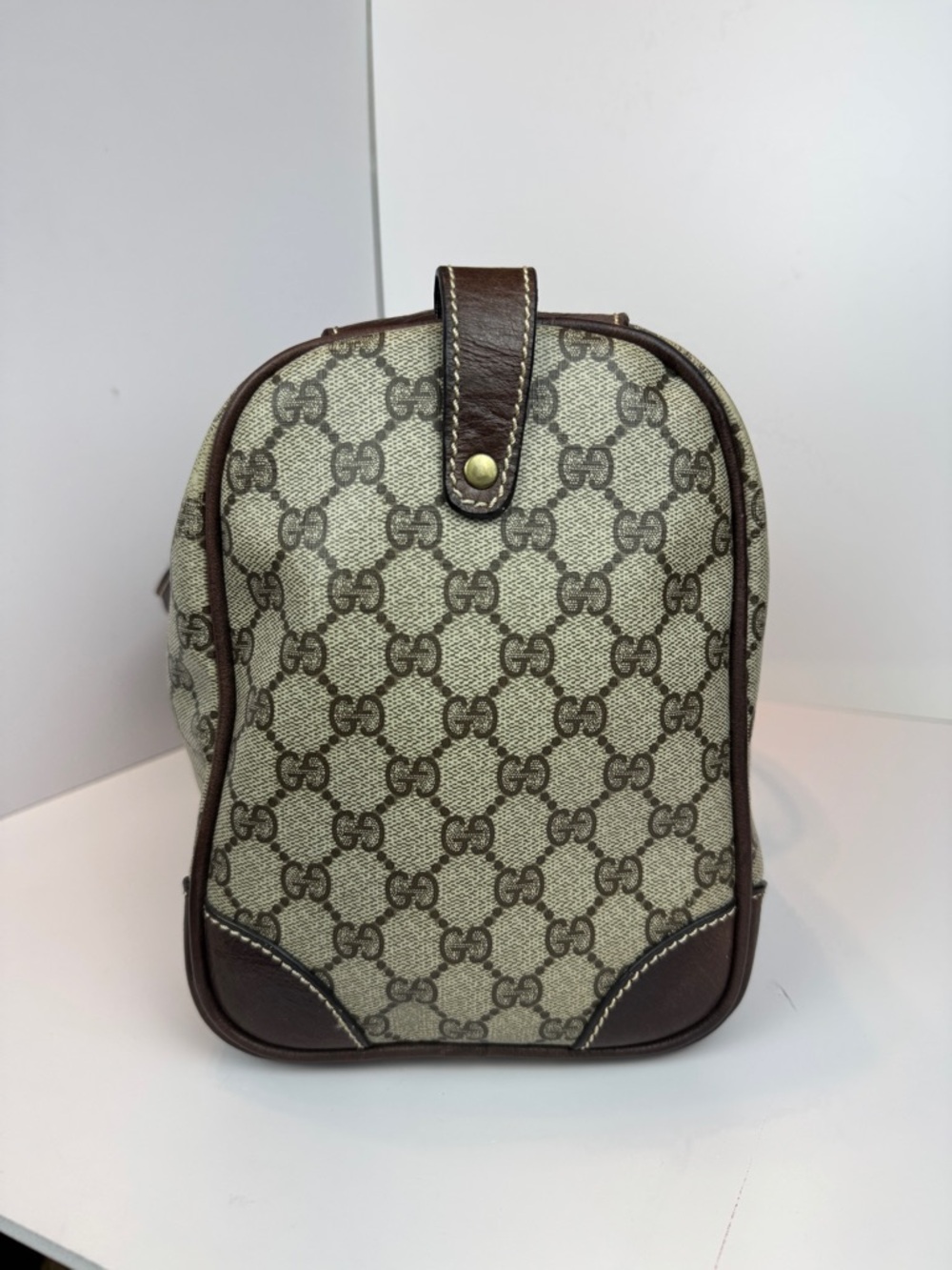 Gucci Green/Brown Web Canvas Duffel Bag - Picture 16 of 16